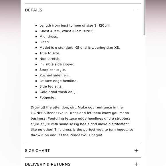 LIONESS RENDEZVOUS DRESS - CHOCOLATE - Picture 5 of 6